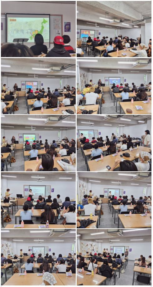 마쓰야마 디자이너 전문학교 방문 문화 교류 행사 관련 사진